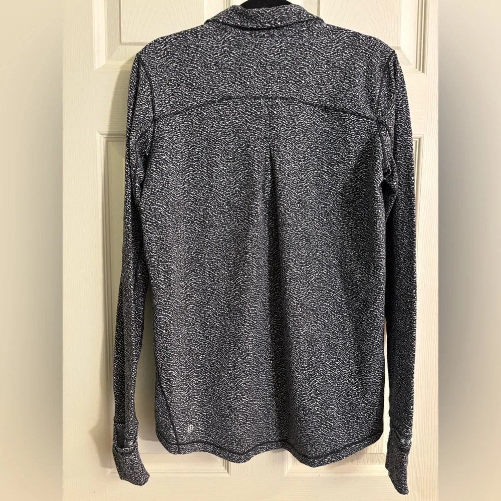 lululemon athletica Outrun Women's Black Heather Quarter-Zip Active Run Pullover